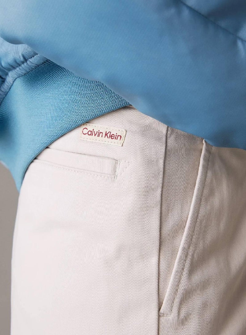 Calvin Klein Jeans High Rise Wide Leg Chino Trousers - Image 3