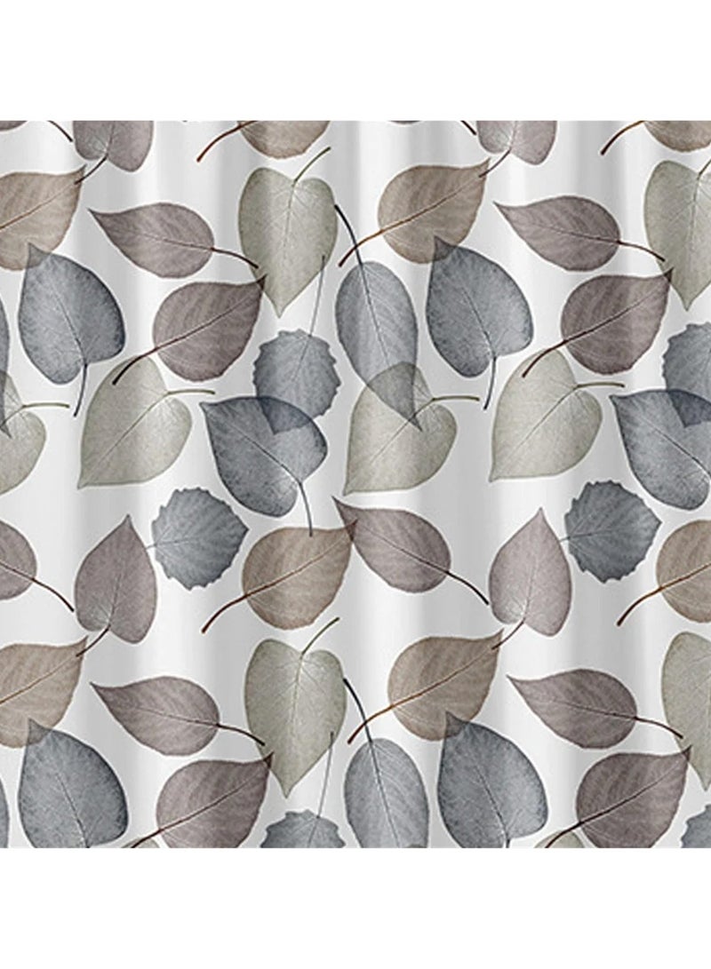 كيل › طقم ستارة حمام مطبوعة بمقاس 180 × 200 مع خطافات: ستارة حمام مقاومة للماء مناسبة للمنزل والفندق والديكور العصري - Image 5