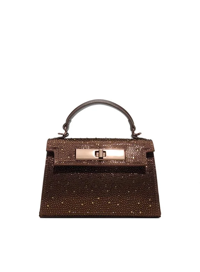 Nikieta Ladies Brown Top Handle Bag