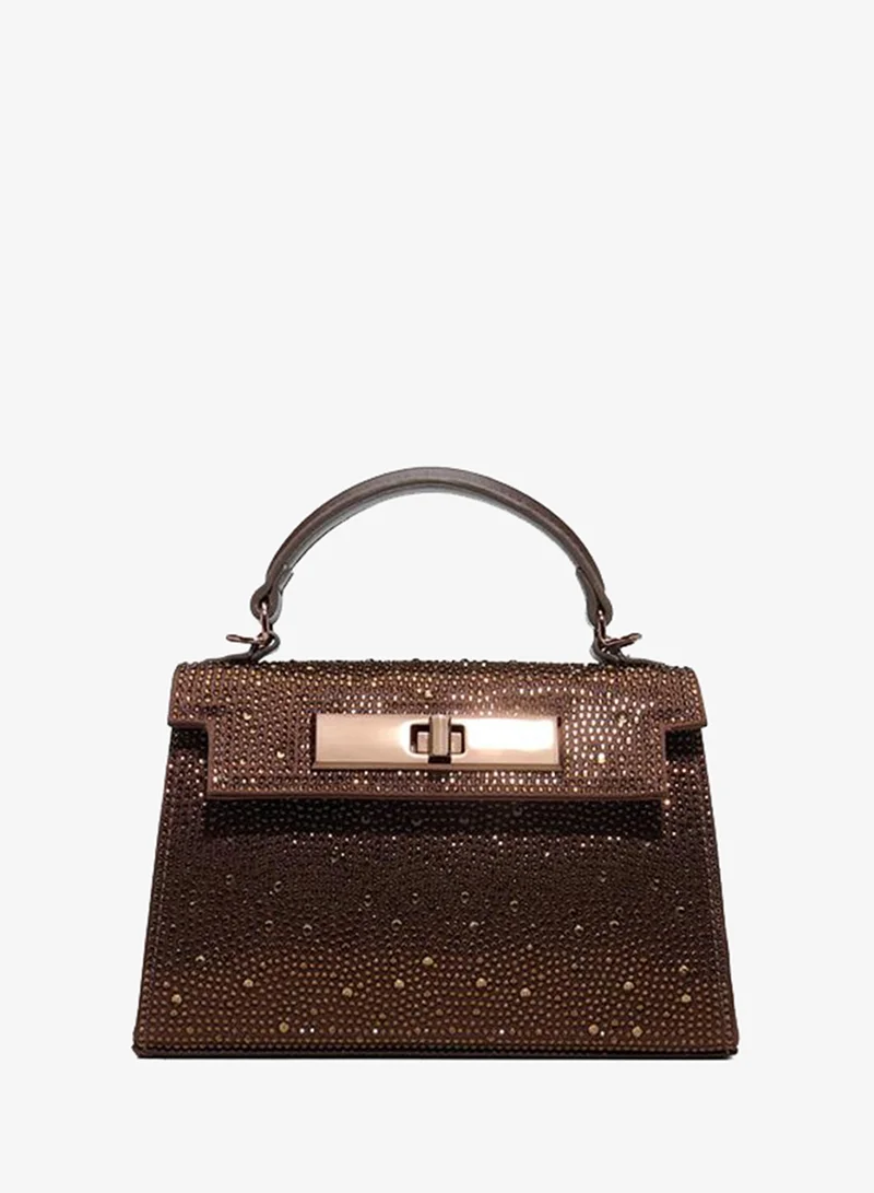 Nikieta Ladies Brown Top Handle Bag