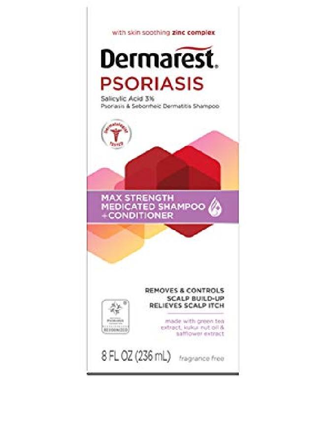Dermarest Psoriasis Medicated Shampoo Plus Conditioner 8 oz Pack of 4 - Image 2