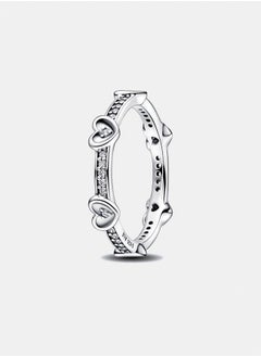 PANDORA Radiant Sparkling Hearts Ring 
