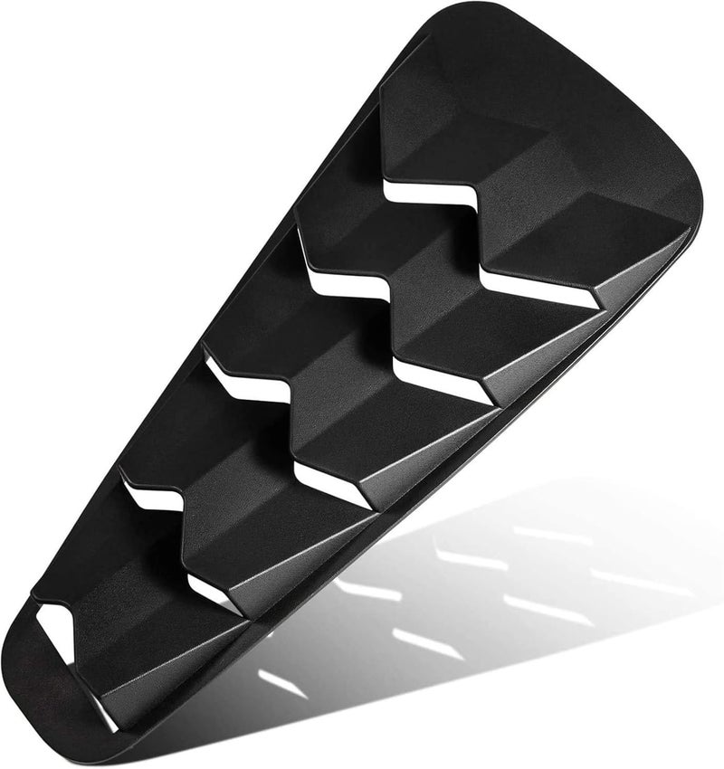 YMT Side Window Louvers for Ford Mustang (2005-2014) - ABS Matte Black Sun Shade Cover - Image 4