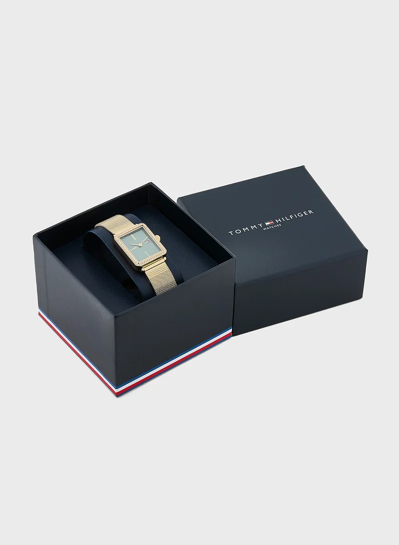 تومي هيلفيغر Tea Mesh Strap Analog Bracelet Watch