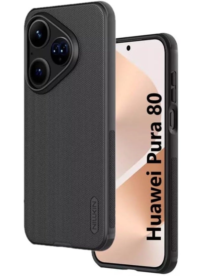Nillkin Huawei Pura 80 Case Cover,Super Frosted Shield Pro Matte All-Round Protection Anti-scratch Slim Luxury PC Hard Protection Back Black Cover for Huawei Pura 80 2025 - Image 1