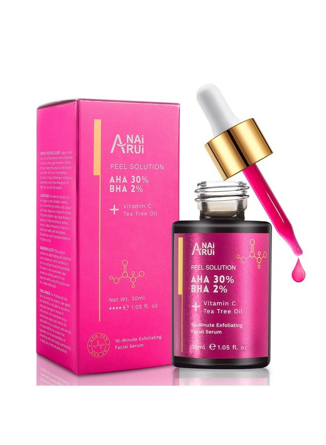 ANAI RUI Aha Bha Face Peel Peeling Solution Glycolic Acid 30% + Salicylic Acid 2% Face Exfoliator Liquid Exfoliant 1 Fl.Oz - Image 1