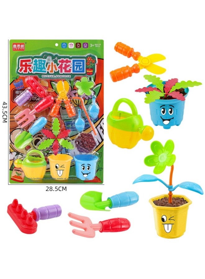 Hanging Board Flower Planting Children's Fun Play Set Handmade Creative Planting Educational Early Education Parent-Child Toys-Color:53169 Hanging Plate 【love Baking】 2288-19g - Image 3