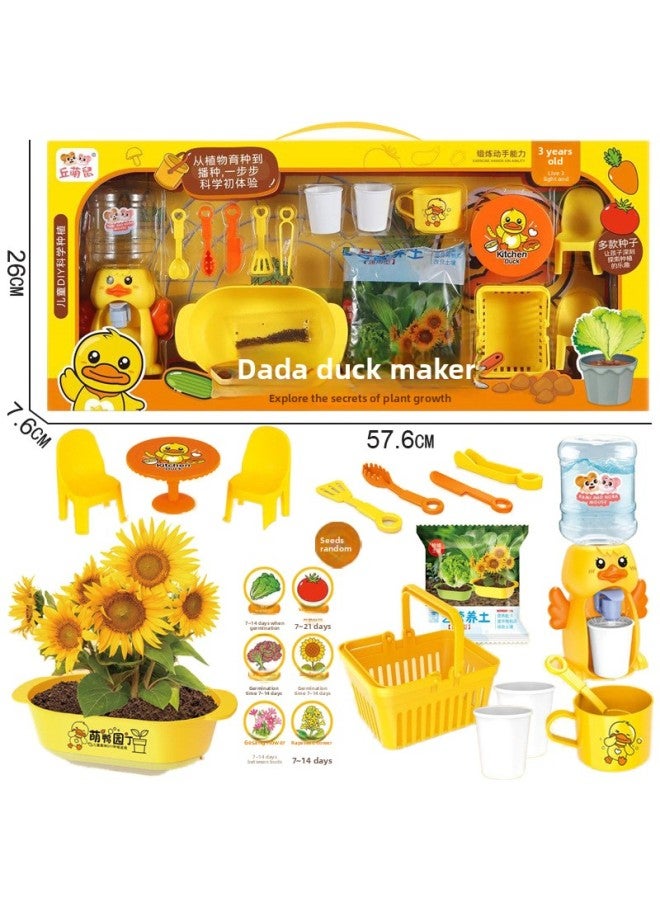 Hanging Board Flower Planting Children's Fun Play Set Handmade Creative Planting Educational Early Education Parent-Child Toys-Color:53169 Hanging Plate 【love Baking】 2288-19g - Image 5