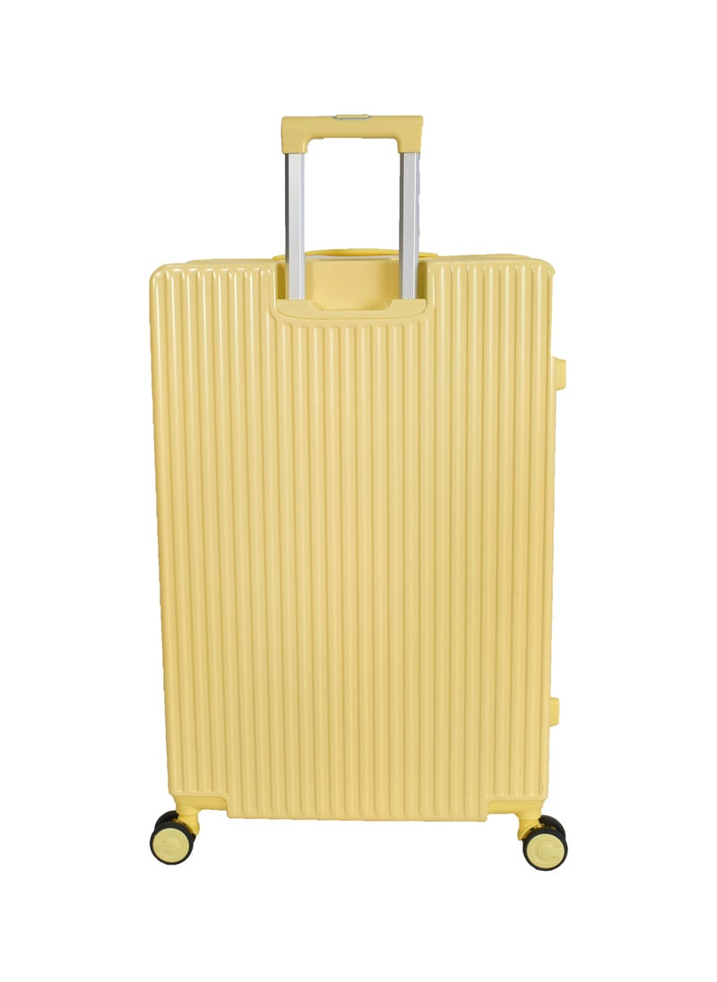 MORANO - 3-Piece Unisex Morano Travel Luggage Trolley Set Yellow - Image 1