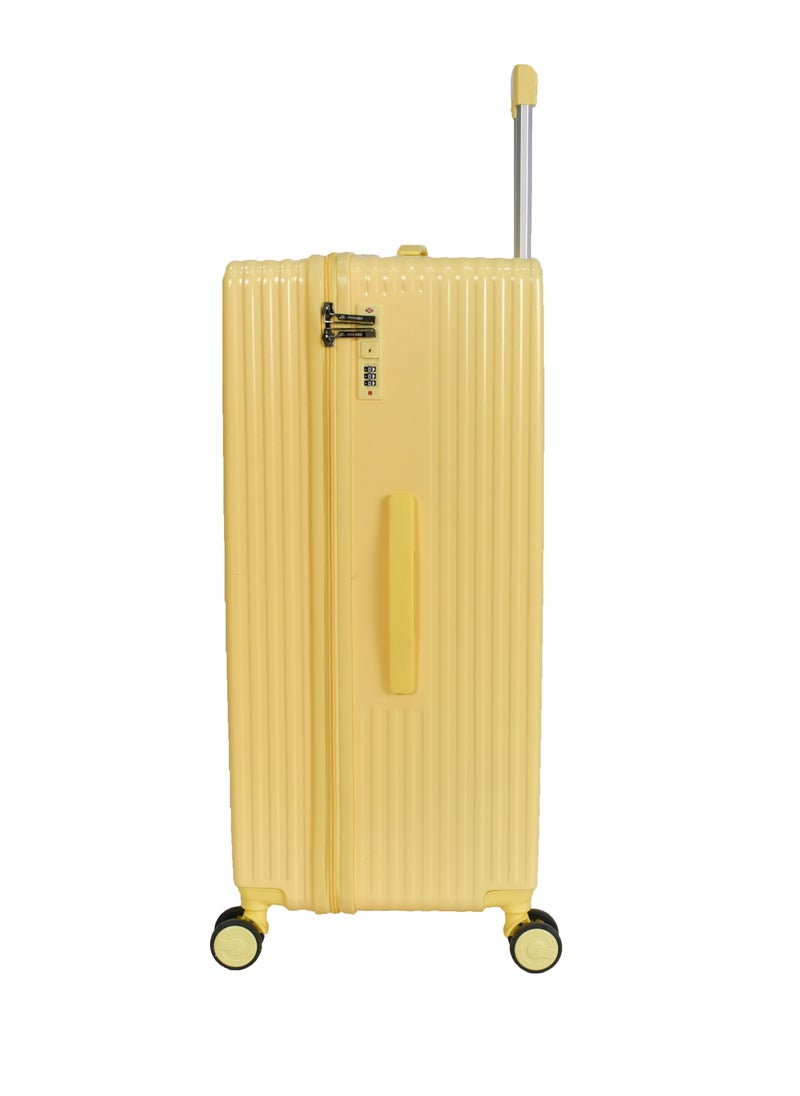MORANO - 3-Piece Unisex Morano Travel Luggage Trolley Set Yellow - Image 1