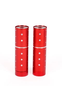 LUSTER 2pc An elegant small flashlight in the shape of a lipstick with a hanger, red  - Image 2
