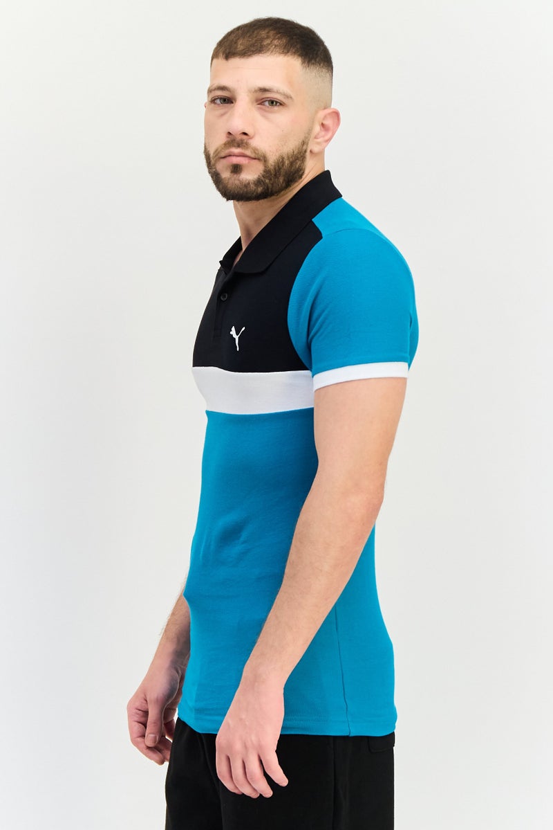 PUMA Men Sportswear Fit Short Sleeves Outdoor Polo Shirt, Multicolor - Image 4