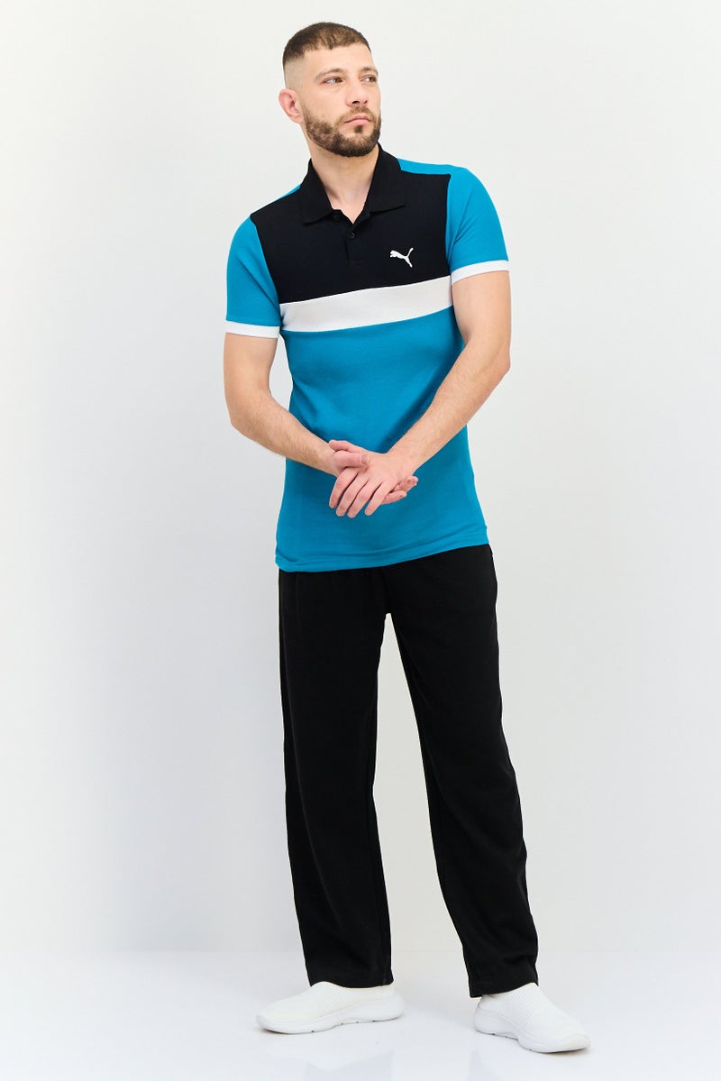 PUMA Men Sportswear Fit Short Sleeves Outdoor Polo Shirt, Multicolor - Image 3