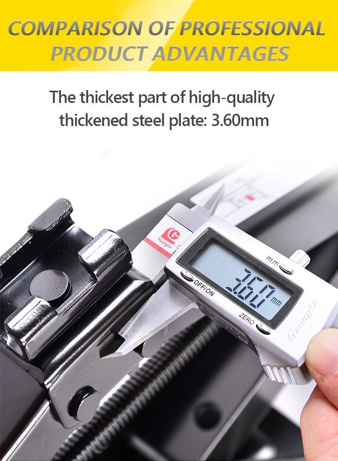 Scissor Lift Jack 1.5 Tons with Rubber Pad for Remote Tire Change Repair Emergency Tool Kits Vehicle Floor Jack Wheel Change(1.5T) in Waterproof Case,Automotive Repair Tools