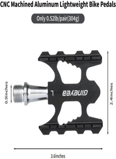 Generic Mini Size Bicycle Pedals with Aluminium Alloy Bicycle Foot Pedals and Titanium axle for MTB and Road Bike , Kids Sized Bike Pedals, Youth Bicycle Pedal Non-Slip, 3 Bearings  - Image 2