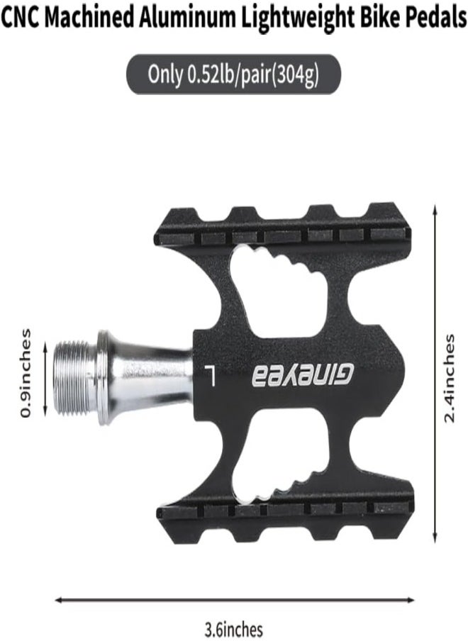 Generic Mini Size Bicycle Pedals with Aluminium Alloy Bicycle Foot Pedals and Titanium axle for MTB and Road Bike , Kids Sized Bike Pedals, Youth Bicycle Pedal Non-Slip, 3 Bearings  - Image 2