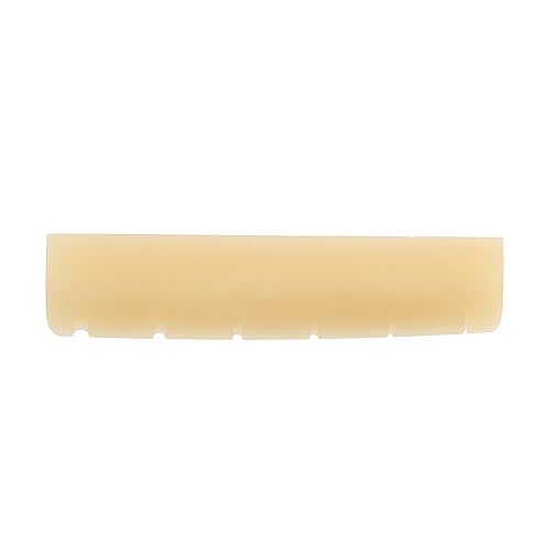 LYWSMSK Unbleached Acoustic Guitar Bone Nut & Saddle Set for YMH LL &A Series Acoustic Guitar 44mm / 75mm - Image 4