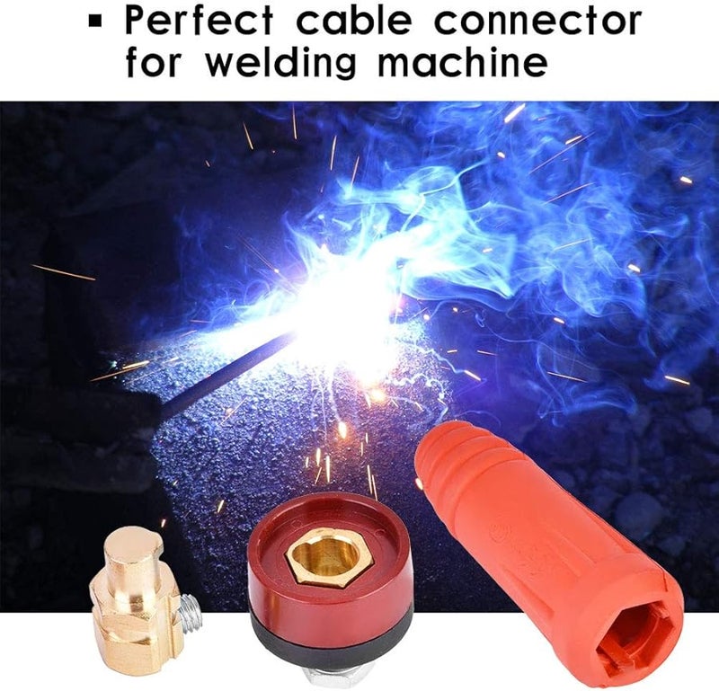 DKJ35 50 Red Welding Cable Connector Quick Fitting for Electric Welding Machine Power Supply - Image 1