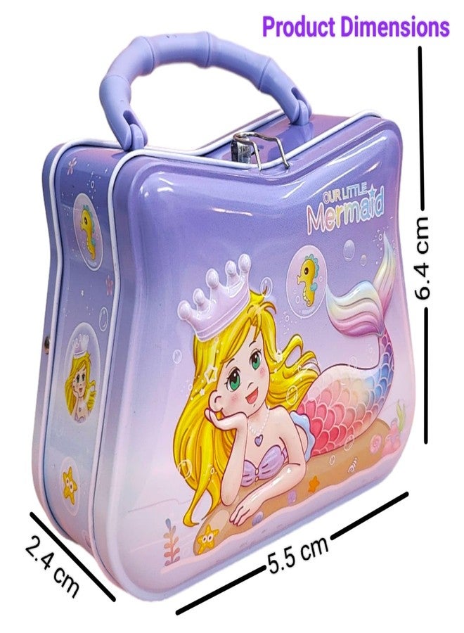 Tera13 TERA 13 Mermaid Money Bank for Girls, Mermaid Piggy Bank, Saving Box, Mermaid Lock Piggy Bank, Girls Money Bank, Mermaid Coin Box for Kids Return Gifts for Kids (1 pcs) - Image 5