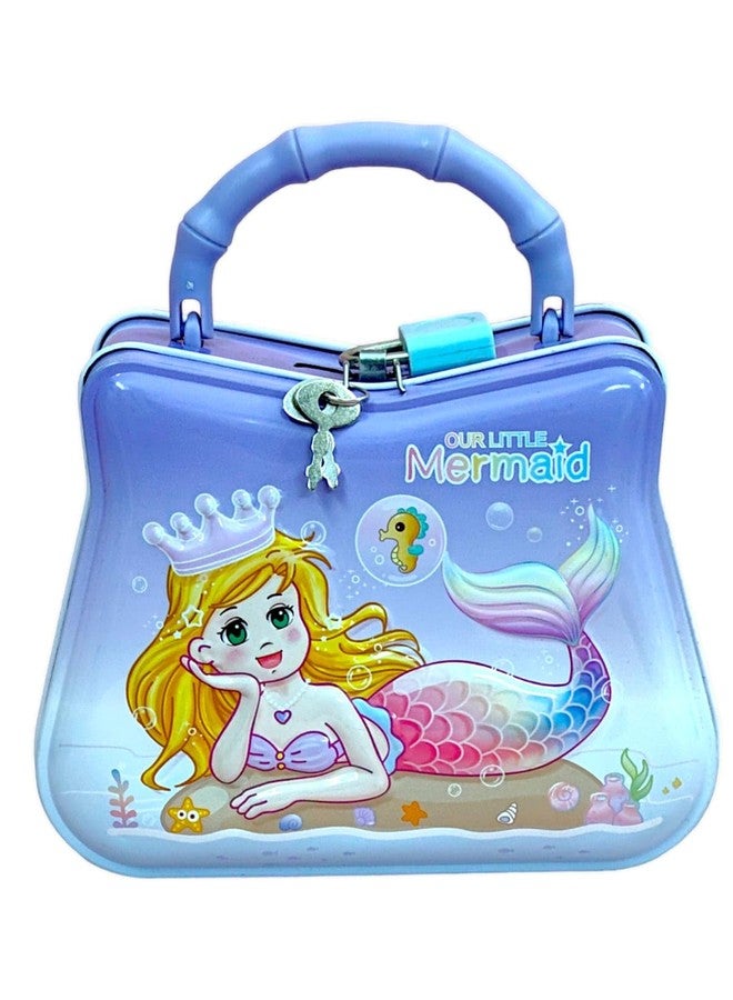 Tera13 TERA 13 Mermaid Money Bank for Girls, Mermaid Piggy Bank, Saving Box, Mermaid Lock Piggy Bank, Girls Money Bank, Mermaid Coin Box for Kids Return Gifts for Kids (1 pcs) - Image 2