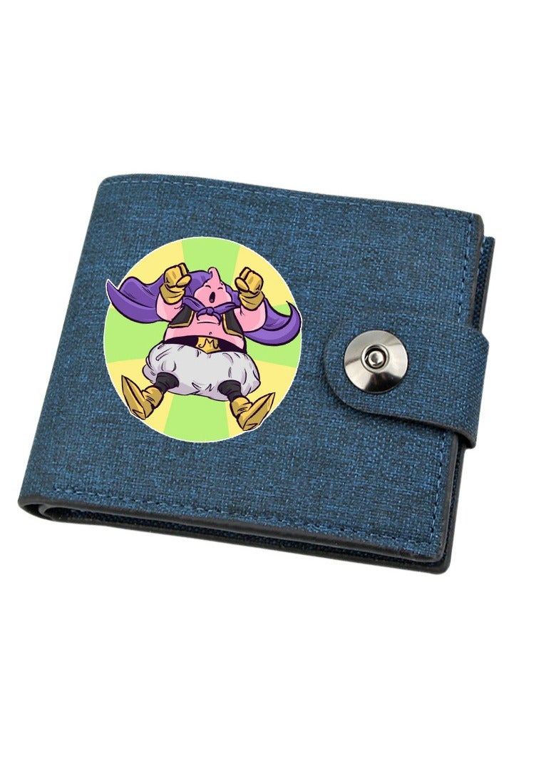KUYING Anime Dragon Ball Short Wallet Snap Wallet 