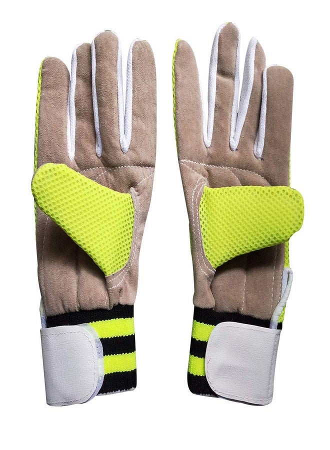 JetFire Practice Wicket Keeping Gloves Combo Green with Leather Inner Gloves Wicket Keeping Gloves (Green) - Image 4