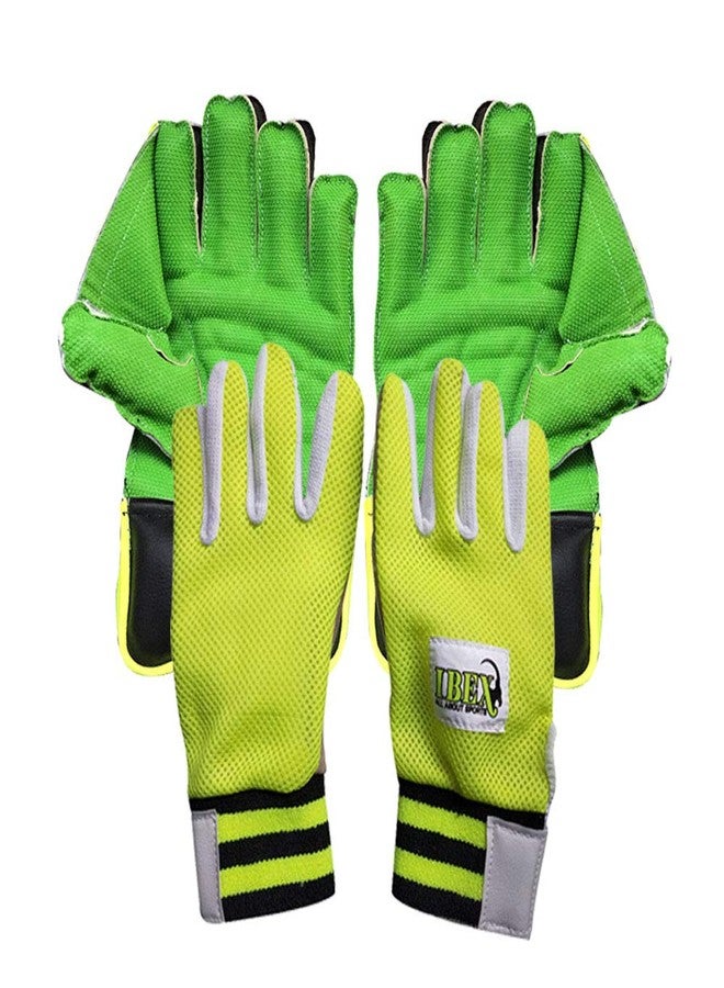 JetFire Practice Wicket Keeping Gloves Combo Green with Leather Inner Gloves Wicket Keeping Gloves (Green) - Image 3