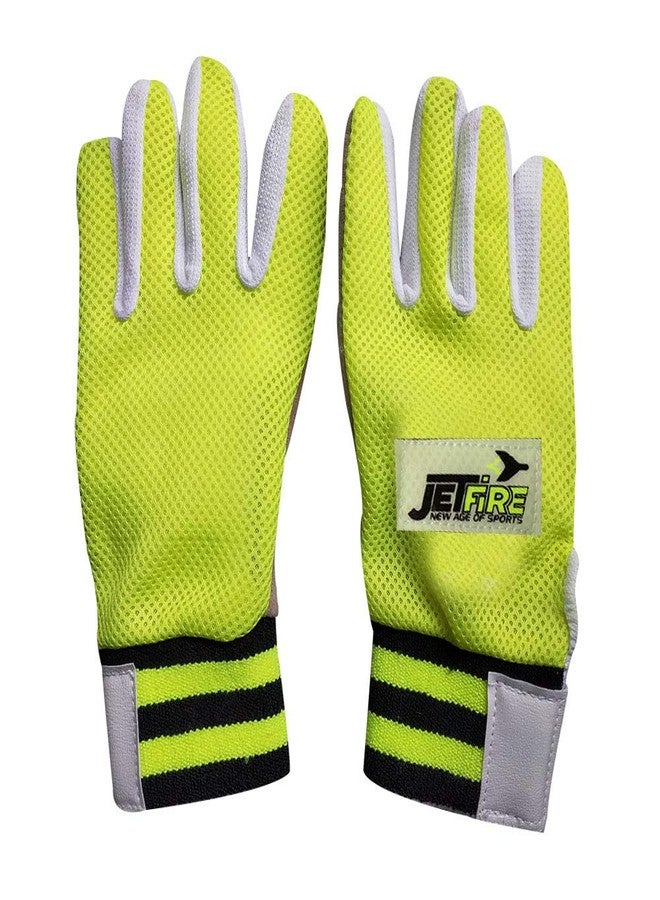JetFire Practice Wicket Keeping Gloves Combo Green with Leather Inner Gloves Wicket Keeping Gloves (Green) - Image 5