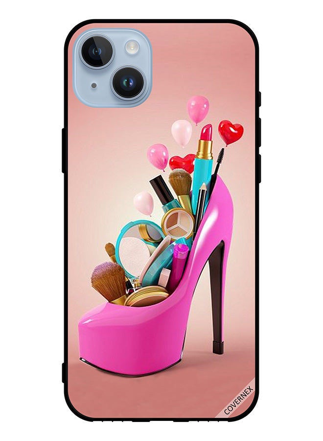Covernex Protective Case Cover For Apple iPhone 14 Plus Shoe With Makeup Items - Image 1