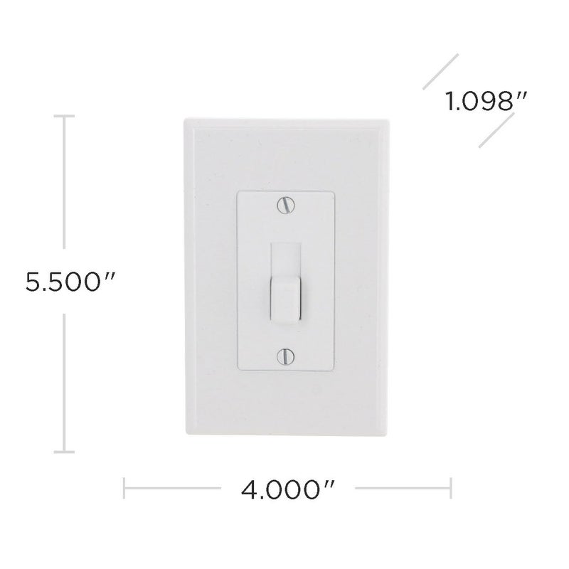 Taymac 2670W Revive Device Wall Plates 1-Gang Masque Decorator Cover, White - Image 3