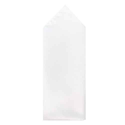 LEONARDI Men's Solid White Pocket Squares | Microfiber | Pack of 1 | Size- 30cm x 30cm | Color-White | - Image 2