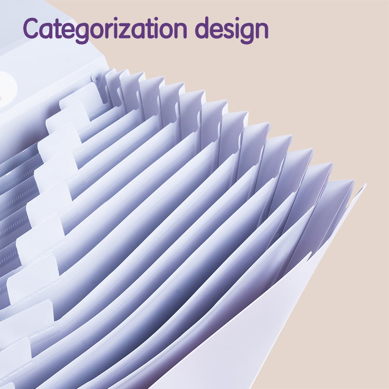 Deli EF613 Expanding File, A4-13P, Assorted - Image 5