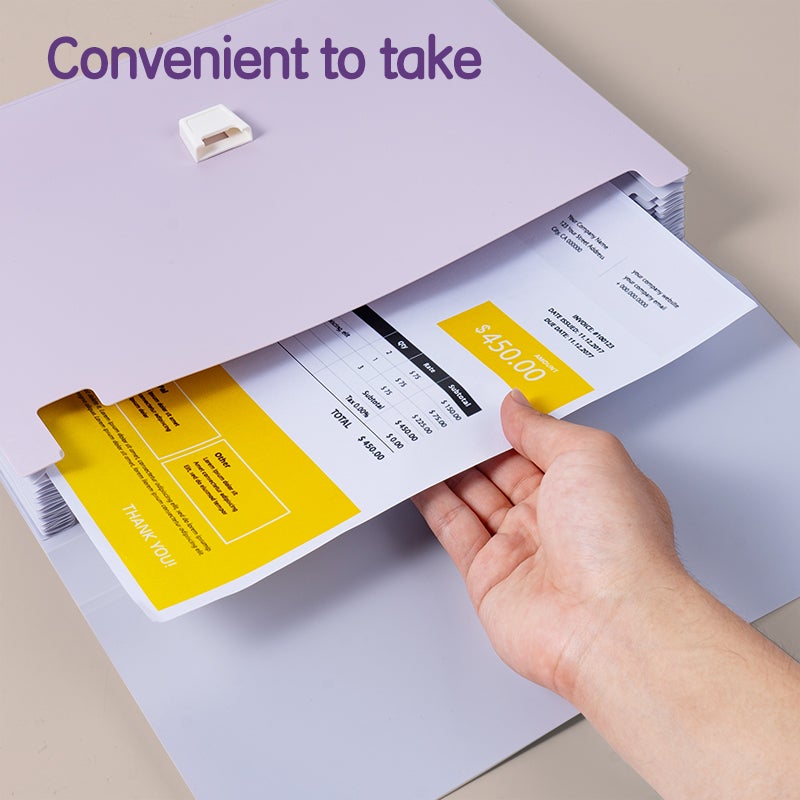 Deli EF613 Expanding File, A4-13P, Assorted - Image 4