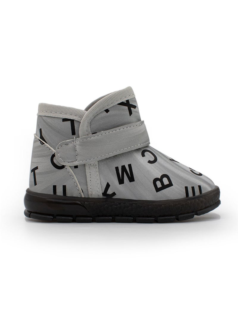 Lucky Kids - Lucky Kids Baby Boys Girls High Top Ankle Synthetic Leather Soft Rubber Sole Anti-Slip Toddler Winter Boots - Image 1