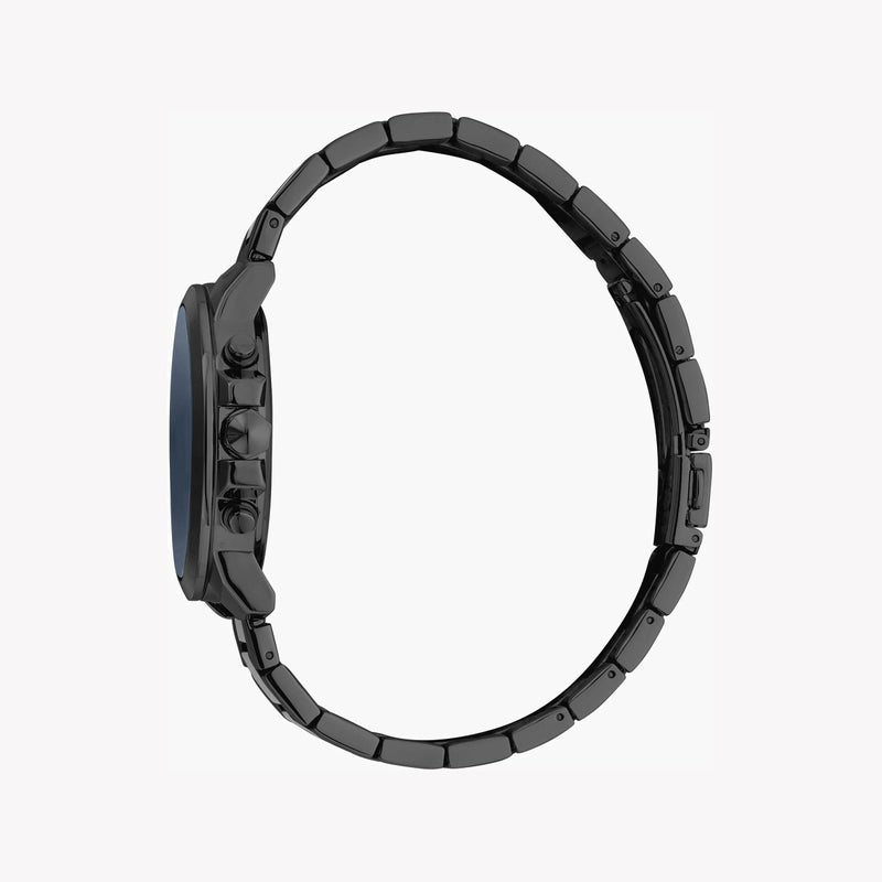 جاست كافالي ساعة جاست كافاللي JC1G178M0075 الأنيقة للرجال - ستانلس ستيل أسود وهيكل أزرق - Image 2