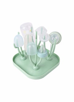 SYOSI Baby Bottle Drying Rack, Baby Bottle Drain Holder with Detachable Drip Tray, Baby Drying Rack Ideal for Bottles, Teats, Cups, Reusable Baby Bottle Holder Baby Accessories  - Image 1