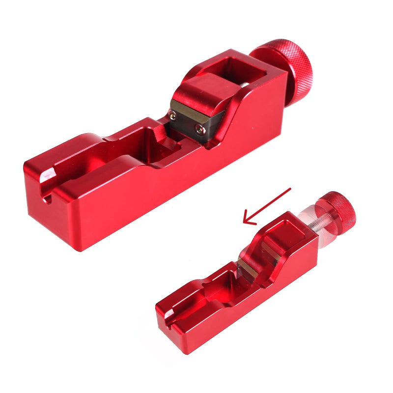 YESHMA Universal Spark Plug Gap Tool Spark Plug Caliper Compatible with Most 10mm 12mm 14mm 16mm Spark Plugs（Red）
