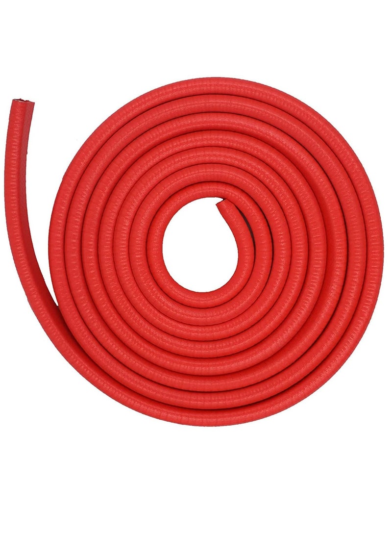 Car Door Edge Guard 16.4ft (5M) Door Protector Rubber Clip Buffer | Door Edge Bumper Strip | U Shape Anti-Collision, Fits Most Cars Red - Image 1