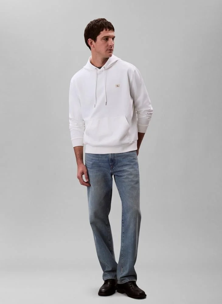 Calvin Klein Jeans  Woven Label Terry Hoody for Men | Best Price UAE