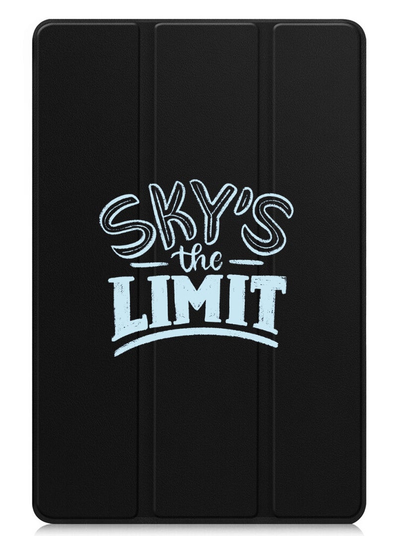 Theodor Protective Flip Case For Apple iPad mini 7th Generation (A17 Pro 2024 / Mini 6 2021 6th Generation) With Trifold Stand Auto Wake Sleep Shockproof Cover sky is the limit  - Image 1