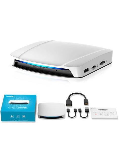 2024 Tbox UHD Android 13 CarPlay AI Box with HDMI Output for OEM Wired CarPlay and Wired Android Auto 8GB+128GB