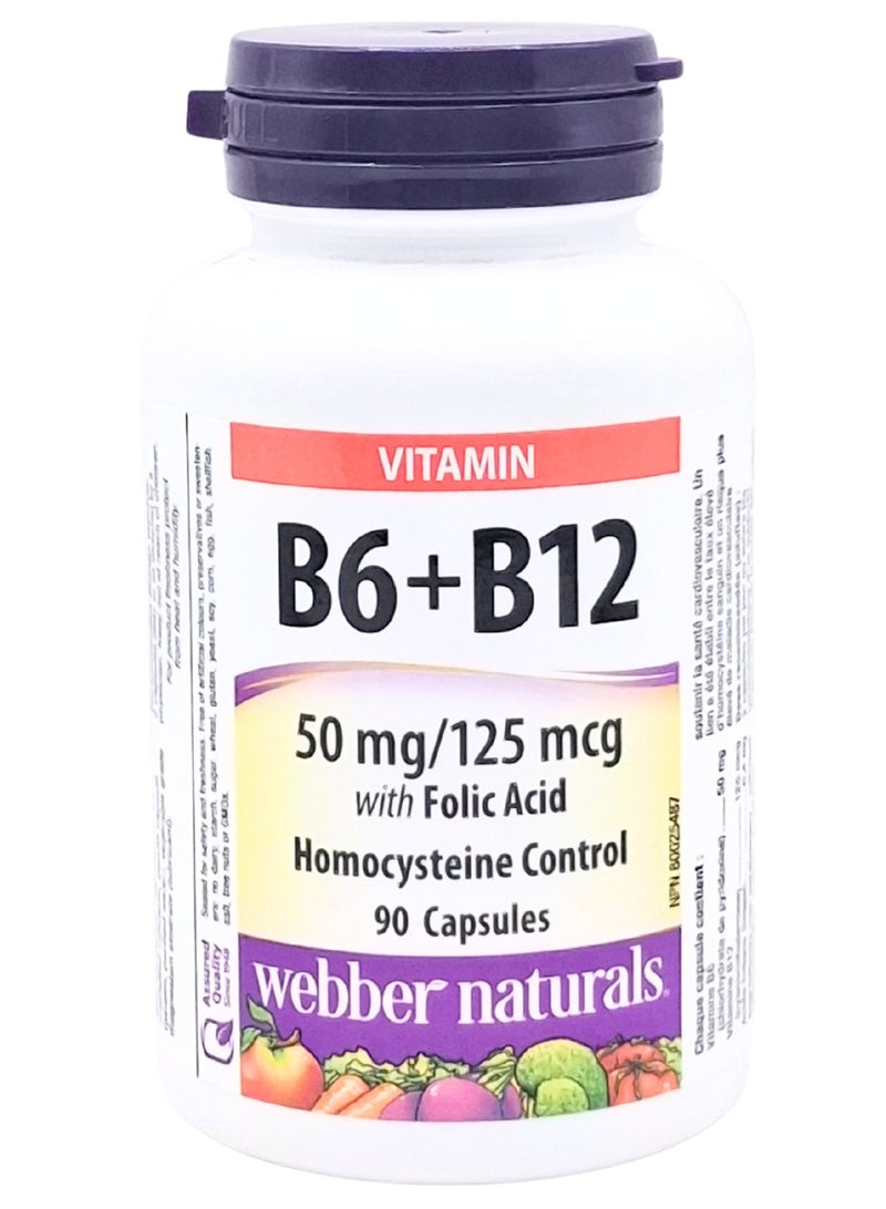 Webber Naturals B6+B12 Folic 90capsules