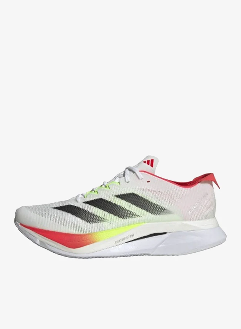 اديداس أديداس اديزيرو بوسطن ١٢ للرجال أحذية جري بيضاء