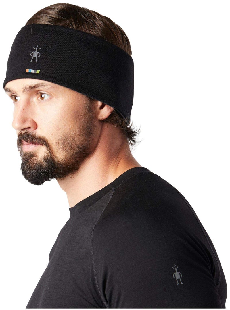 SmartWool رباط رأس سمارت وول ميرينو 250 القابل للعكس - غطاء رأس صوفي للرجال والنساء أسود-رمادي - Image 2