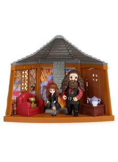 WIZARDING WORLD Harry Potter, Magical Minis Hagrid’S Hut Playset With 2 Figures And 9 Doll Accessories, Kids Toys For Ages 6 And Up  - Image 1