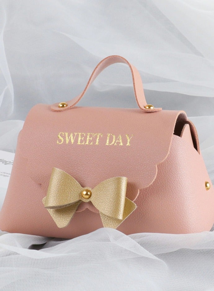 Excefore 10 Pack Leather Bowknot Gift Boxes, Thank You Gift Boxes, Reusable Candy Gift Boxs with Gold Bow, for Bridal Shower Anniverary Birthday Party Wedding Favor Decoration Supplies (5 x 2.7 Inch, Pink) - Image 5