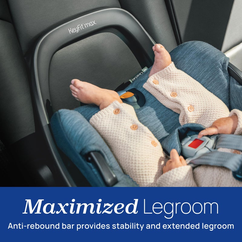 Chicco KeyFit Max Infant Car Seat Base, Stay-in-Car Base for Second Vehicle, Compatible with Chicco KeyFit, KeyFit 30, KeyFit 35 and KeyFit Max Infant Car Seats, Anthracite/Grey - Image 2