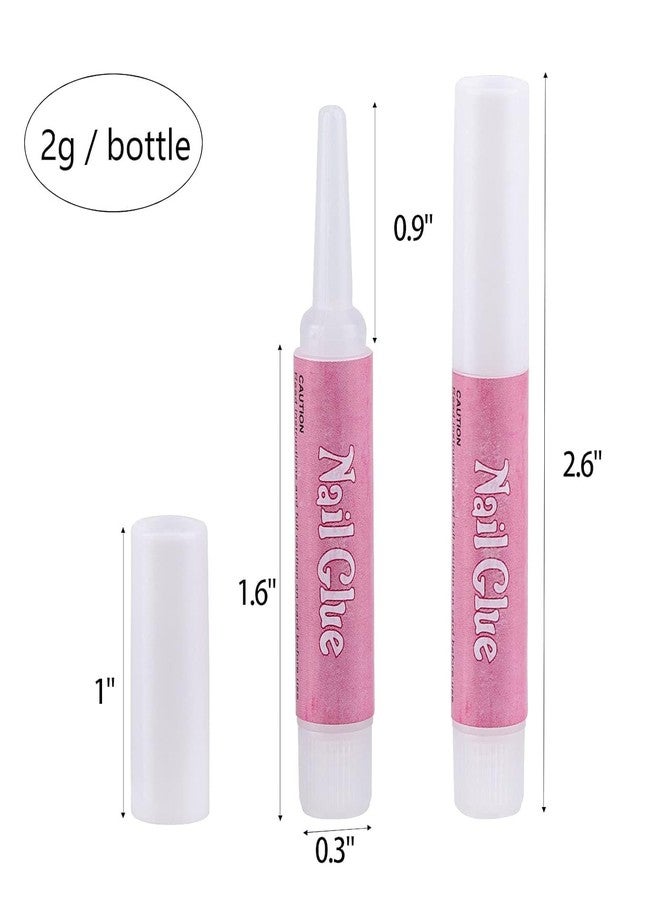 Keli 10 Pcs Professional Nail Glue for Press On & Artificial Nails | Super Strong Bond Mini Nail Adhesive for Fake Nails, Acrylic Nail Tips Extensions & Nail Art | Quick Dry & Long Lasting Hold - Image 2