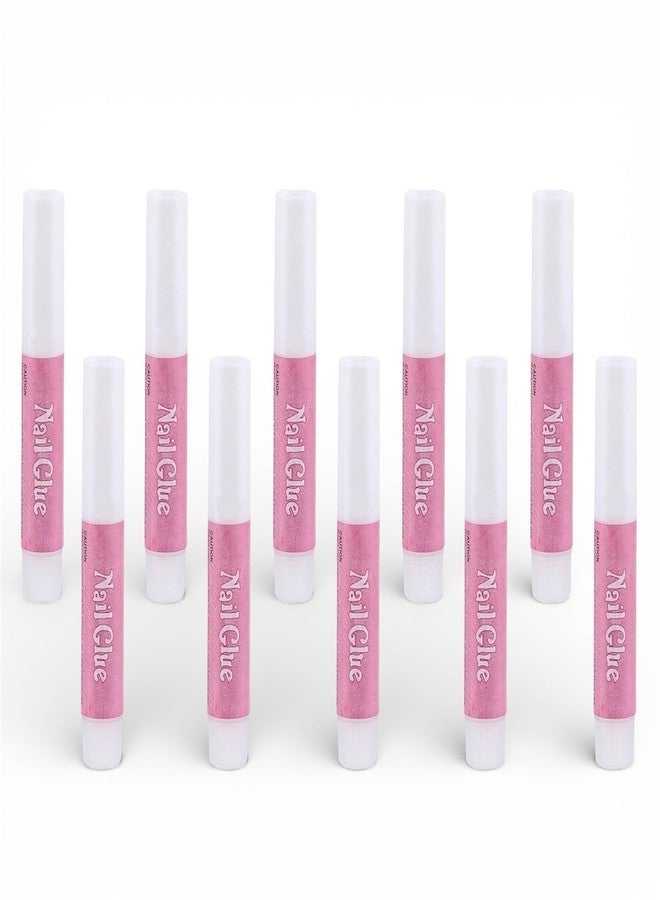 Keli 10 Pcs Professional Nail Glue for Press On & Artificial Nails | Super Strong Bond Mini Nail Adhesive for Fake Nails, Acrylic Nail Tips Extensions & Nail Art | Quick Dry & Long Lasting Hold - Image 1