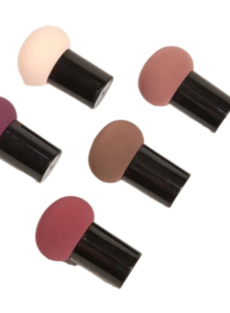 Set of 5 Foam Fponges in the Shape of a Mushroom Head - Image 3